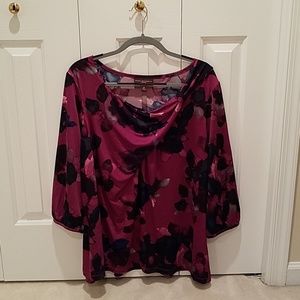 Beautiful Dana Buckman purple blouse